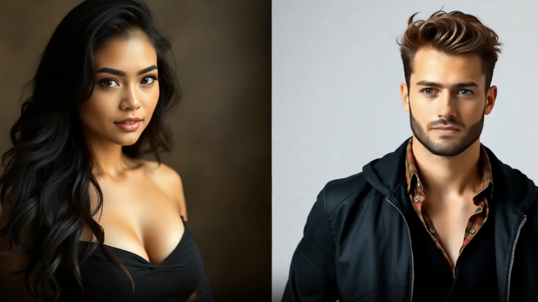 A cinematic portrait, neon lighting, shallow depth of field, ultra detailed.